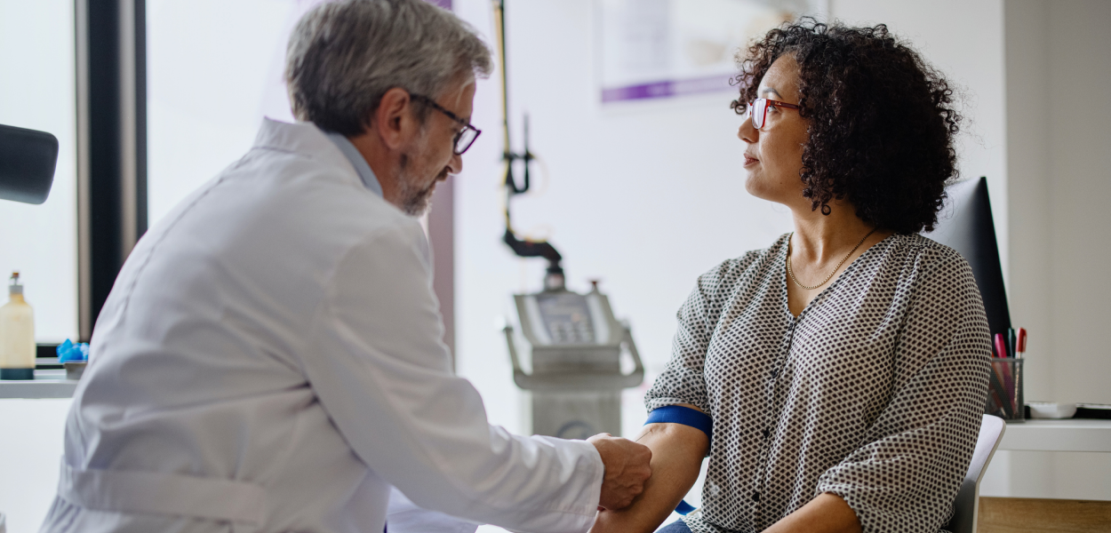 Doctor meeting with a patient